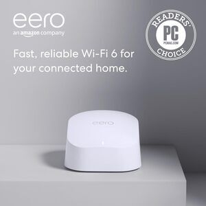 Amazon eero 6 Mesh Wifi Router Supports up to 900Mbps and 1500 sq ft 75 devices